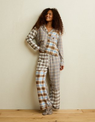 AE Slow Morning Flannel Long-Sleeve PJ Top