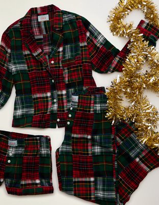 AE Slow Morning Flannel Long-Sleeve PJ Top