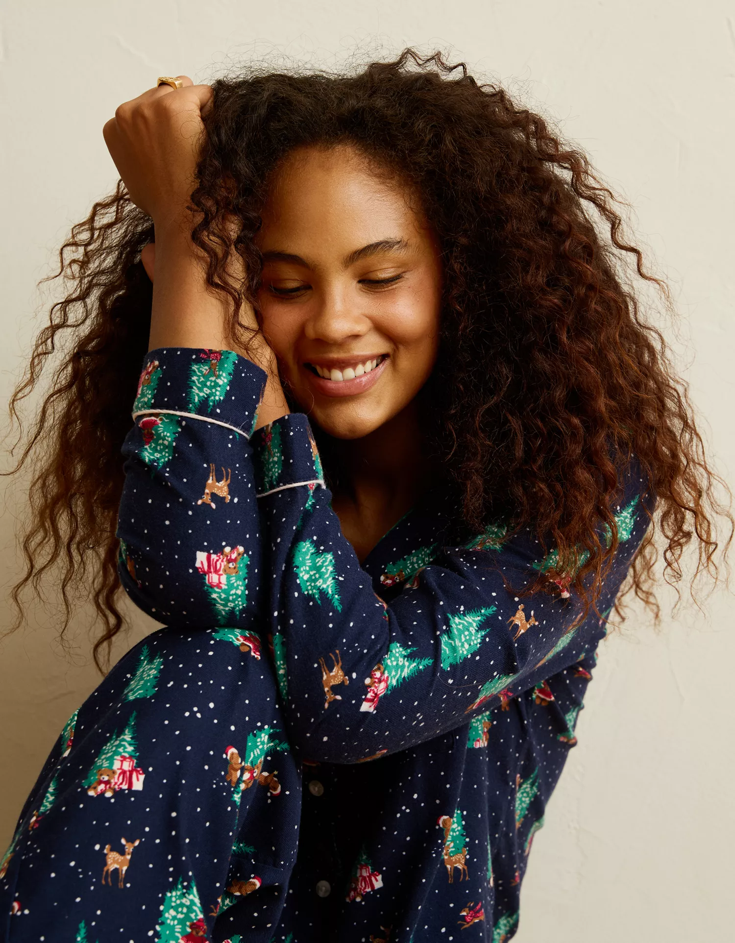AE Slow Morning Flannel Long-Sleeve PJ Top - thumbnail 6