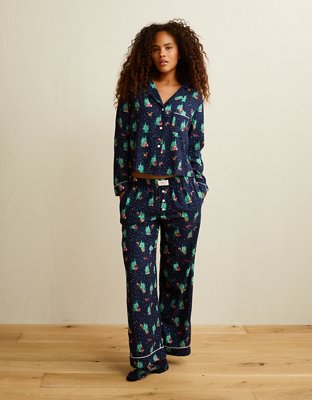 AE Slow Morning Flannel Long-Sleeve PJ Top