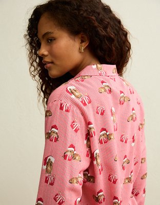 AE Slow Morning Flannel Long-Sleeve PJ Top