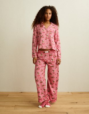 AE Slow Morning Flannel Long-Sleeve PJ Top