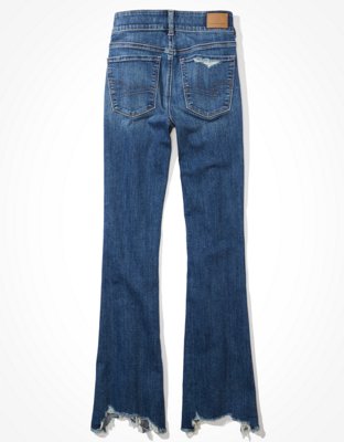 AE Ripped High-Waisted Artist Flare Jean