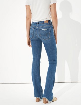 AE Ripped High-Waisted Artist Flare Jean