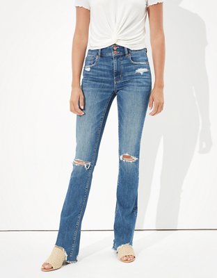 ae super high waisted flare jean