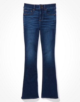 american eagle hi rise artist flare jeans