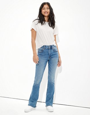 Buy AMERICAN EAGLE OUTFITTERS Women White Regular Fit High Rise