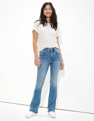 AE High-Waisted Artist® Flare Jean, Coldwater Rinse