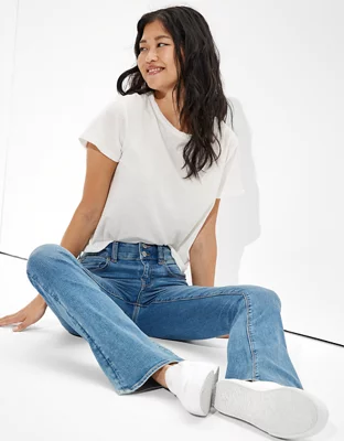 AE HighWaisted Artist Flare Jean