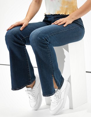 ae super high waisted flare jean