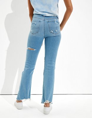 AE Ripped Super High-Waisted Flare Jean
