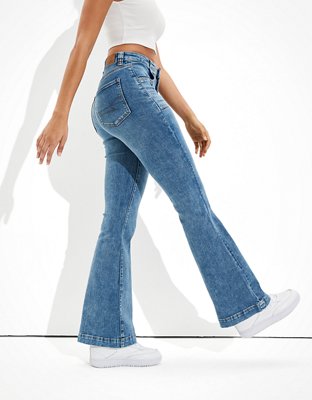 ae super high waisted flare jean