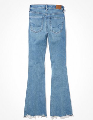 AE Stretch Ripped Super High-Waisted Flare Jean