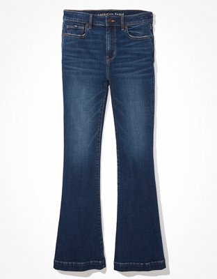 american eagle super stretch flare jeans