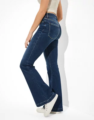 AE Stretch Super High-Waisted Flare Jean