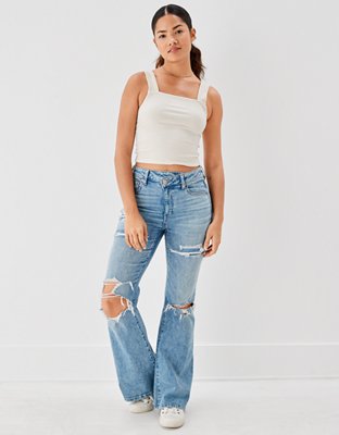 Ae Next Level Ripped Super High Waisted Flare Jean - www.inf-inet.com
