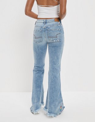 Женские джинсы American Eagle AE Pride Ne(x)t Level Ripped Festival Flare Jean — фото 2