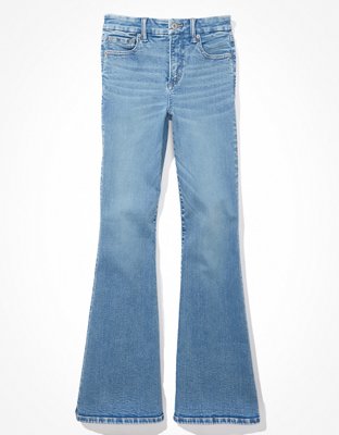 Chic Striped Blue Flare High Waisted Bootcut Jeans For Women Vintage High  Waisted Denim Pants And Capris From Bai06, $23.21