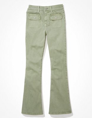 green american eagle jeans