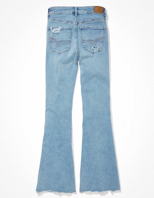 AE Next Level Flare Jean Cintura Super Alta con Rasgados