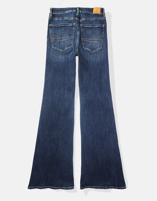 Shop AE Next Level Super High-Waisted Flare Jean online