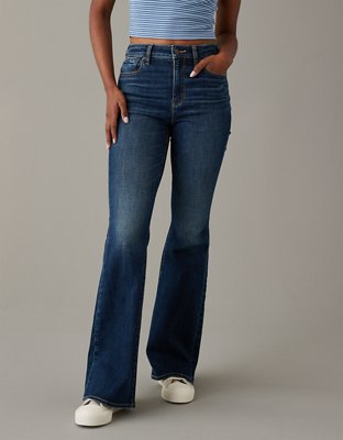 Uerlsty Womens Skinny Denim Bootcut Jeans Long Pants Ladies Low Waist  Flared Trousers