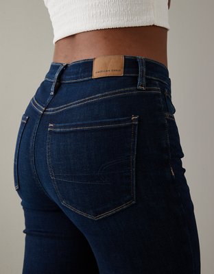 Buy American Eagle Super High Waist Flared Jeans In Blue