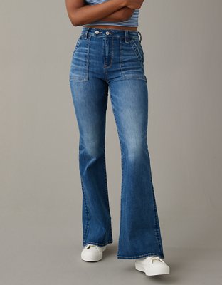 CXXQ Flare Jeans for Women Black Bell Bottom Jeans High Waisted Ripped Flare  Jeans for Women XL at  Women's Jeans store