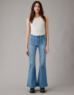 Buy Bell Bottom Jeans for Women Ripped High Waisted Classic Flared Denim  Pants, Blue2402, Small at