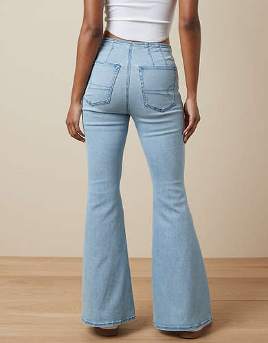 AE Luxe Pull-On High-Waisted Festival Flare Jean