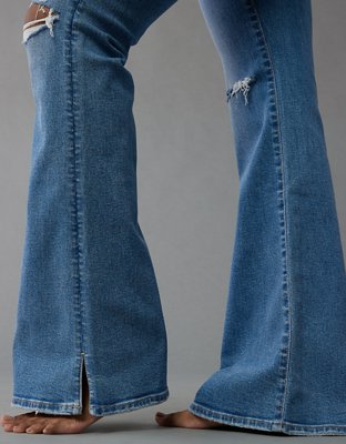 Женские джинсы American Eagle AE Stretch High-Waisted Ripped Flare Jean — фото 5
