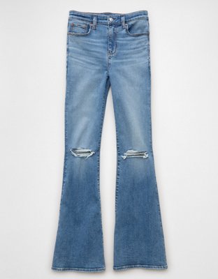 AE Next Level Ripped Super High-Waisted Flare Jean