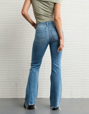 AE Next Level Ripped Super High-Waisted Flare Jean