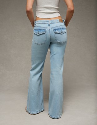 AE Stretch Low-Rise Flare Jean