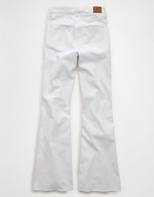 パンツ White flare denim pants swag flex Yoko AE Super High-Waisted Flare Jean | American Eagle