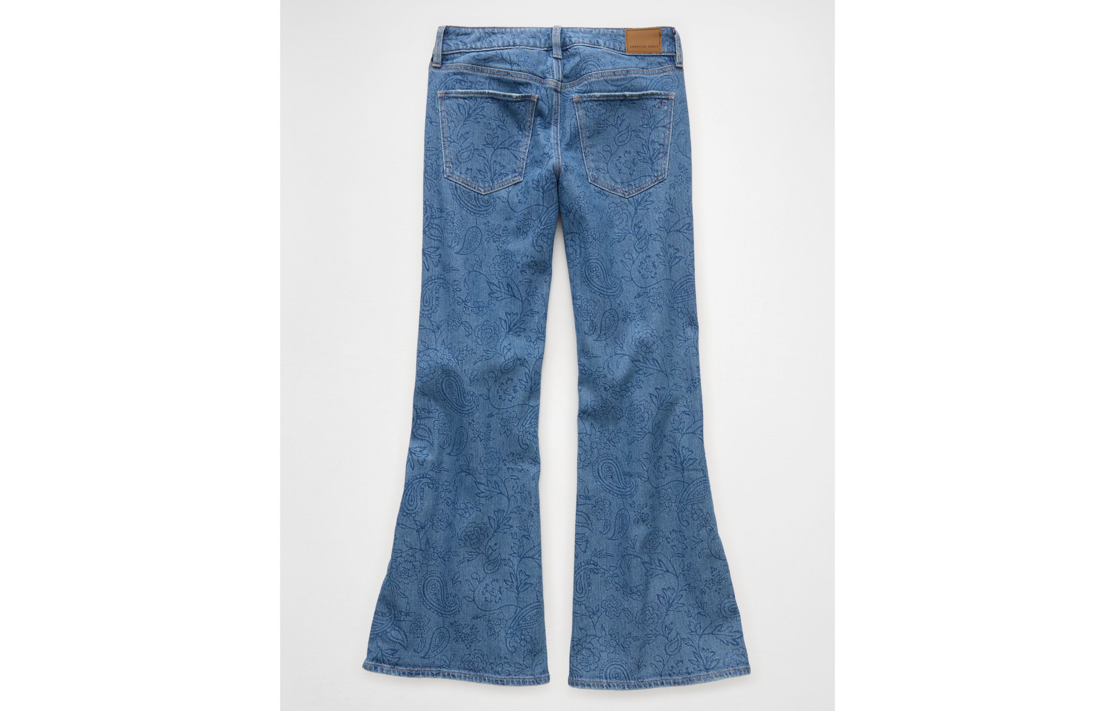 AE Stretch Low-Rise Floral Flare Jean