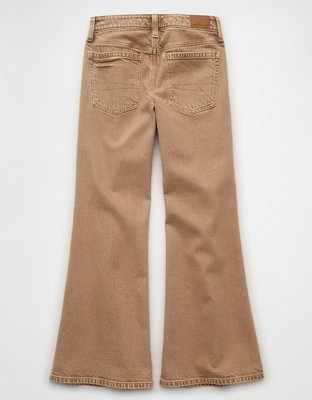Женские джинсы American Eagle AE Low-Rise Flare Jean, цвет: Коньячный — фото 4