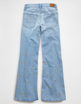 AE Stretch Low-Rise Floral Flare Jean