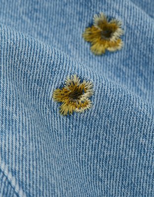 Женские джинсы American Eagle AE Low-Rise Floral Flare Jean — фото 2
