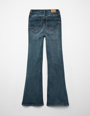 AE Super High-Waisted Embroidered Flare Jean