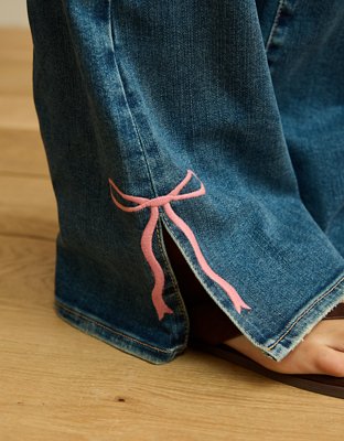 AE Super High-Waisted Embroidered Flare Jean