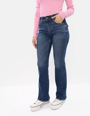 AE Stretch Low-Rise Kick Bootcut Jean
