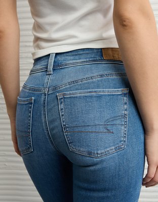 Jean à jambe semi-évasée taille basse AE