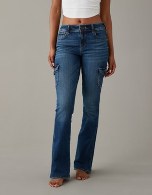 AE Stretch Low-Rise Kick Bootcut Jean