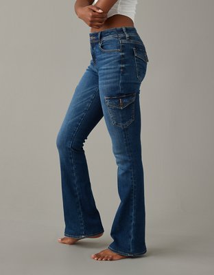 AE Stretch Low-Rise Kick Bootcut Jean