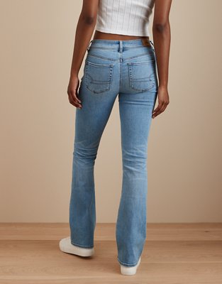 AE Kick Bootcut Jean Stretch Tiro Bajo con Rasgados