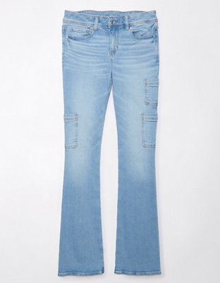 Женские джинсы American Eagle AE Stretch Low-Rise Kick Bootcut Jean — фото 3