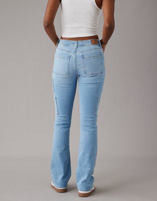 Женские джинсы American Eagle AE Stretch Low-Rise Kick Bootcut Jean — фото 2