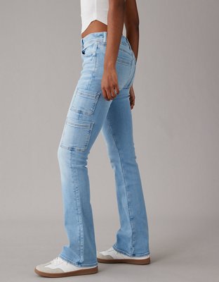 AE Stretch Low-Rise Kick Bootcut Jean