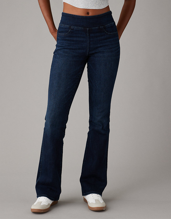 AE Luxe Pull-On High-Waisted Kick Bootcut Jean | CoolSprings Galleria